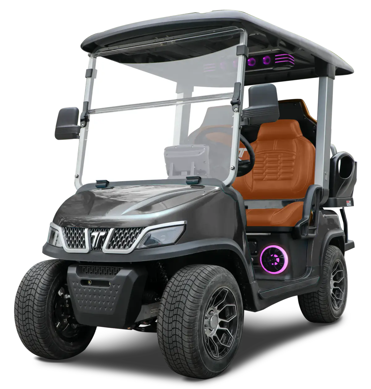 TARA Roadster 2+2 electric golf cart in Black Sapphire