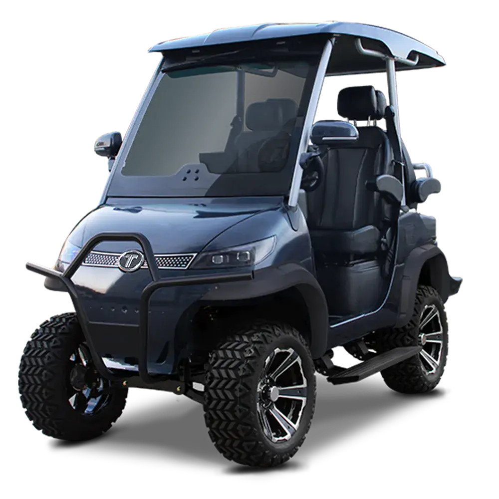TARA T3 2+2 Lifted electric golf cart in Arctic Gray
