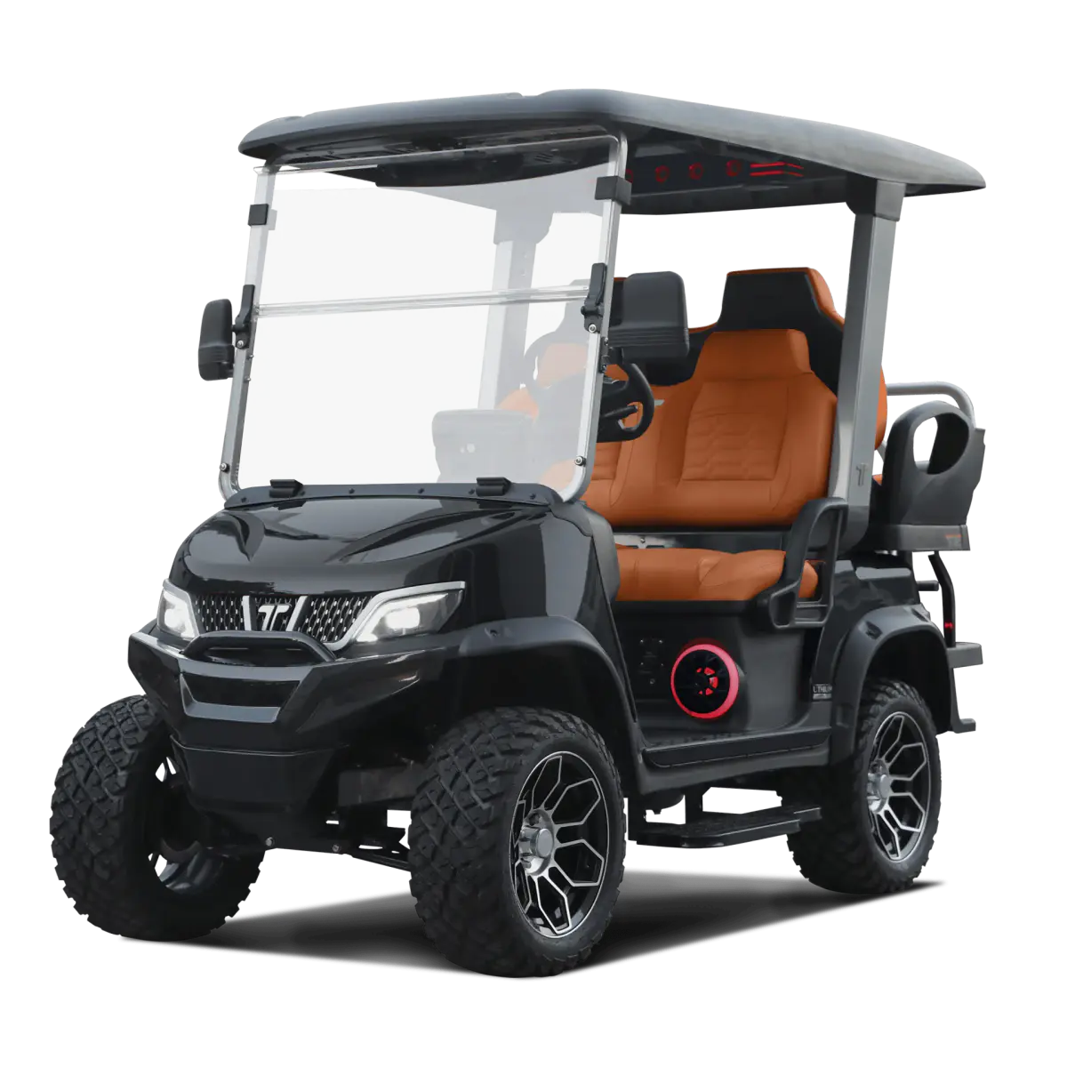 TARA Explorer 2+2 electric golf cart in Black Sapphire