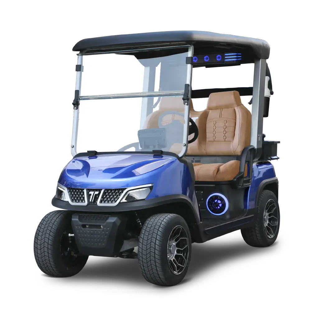 TARA Spirit Plus 2-seater fleet golf cart in Portimao Blue