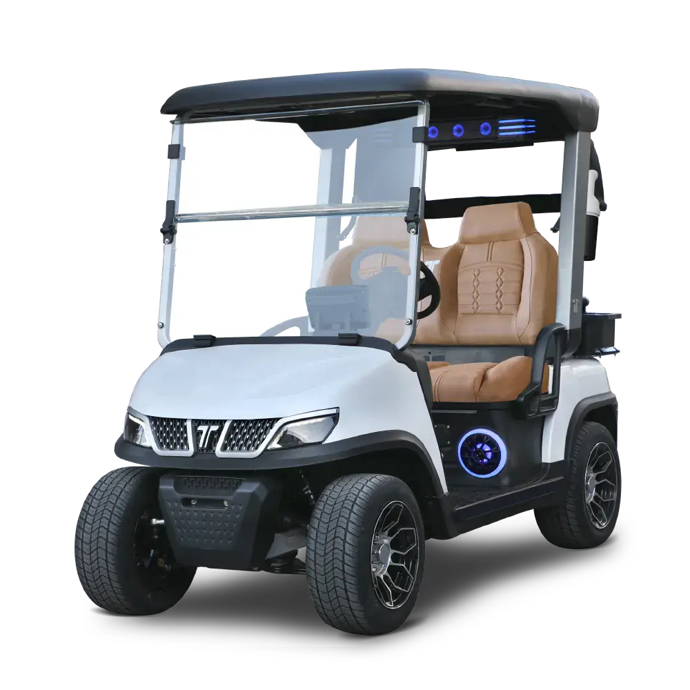 TARA Spirit Plus electric golf cart in Mineral White