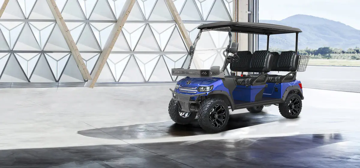 TARA fleet golf carts on the course