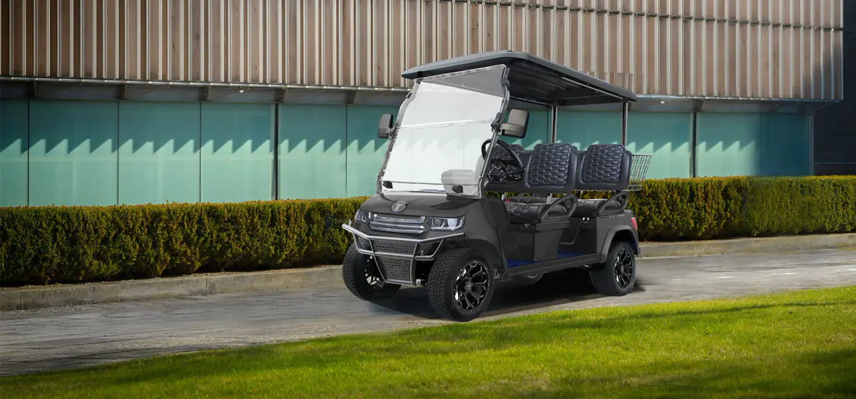TARA fleet golf carts on the course