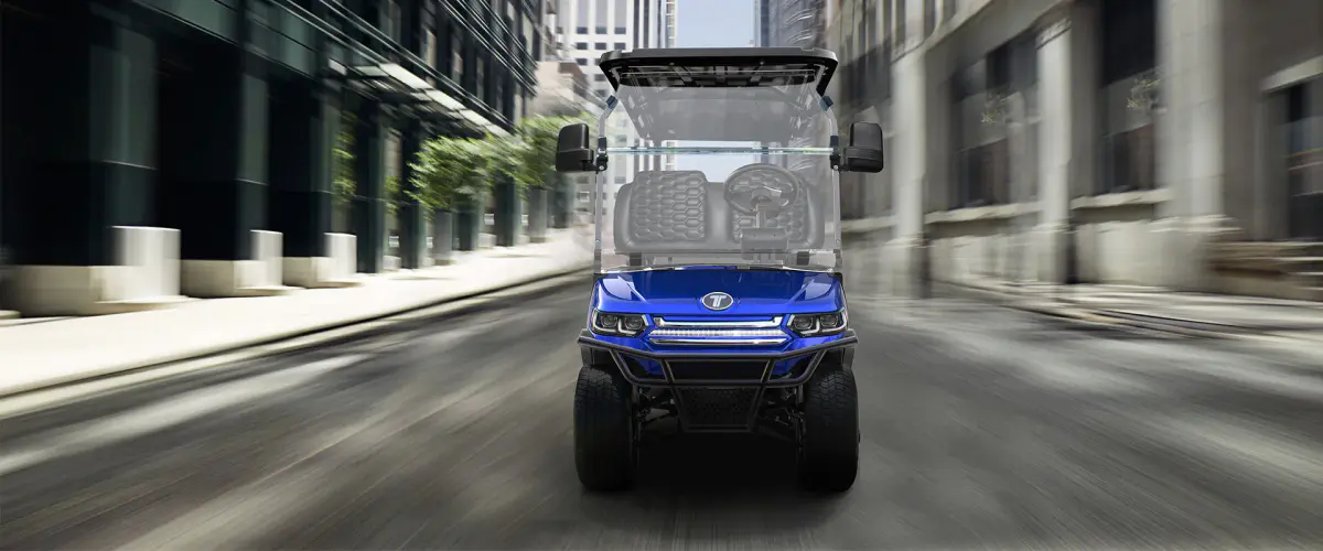 TARA fleet golf carts on the course