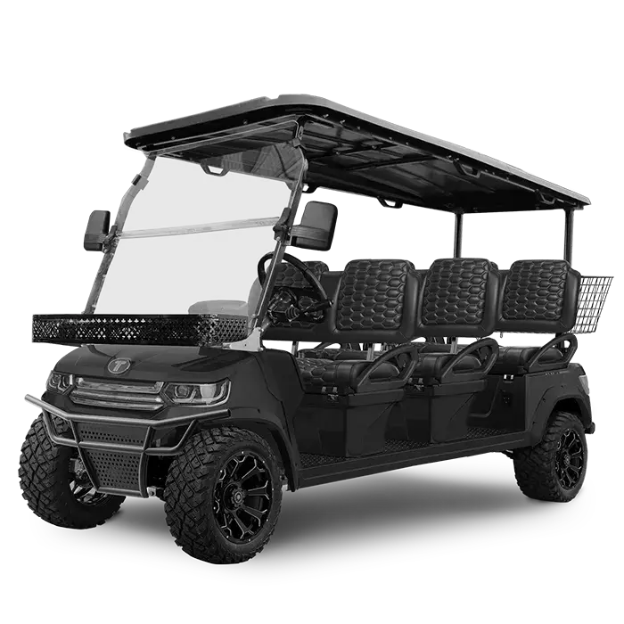 TARA Lander 6 electric golf cart in Black Sapphire