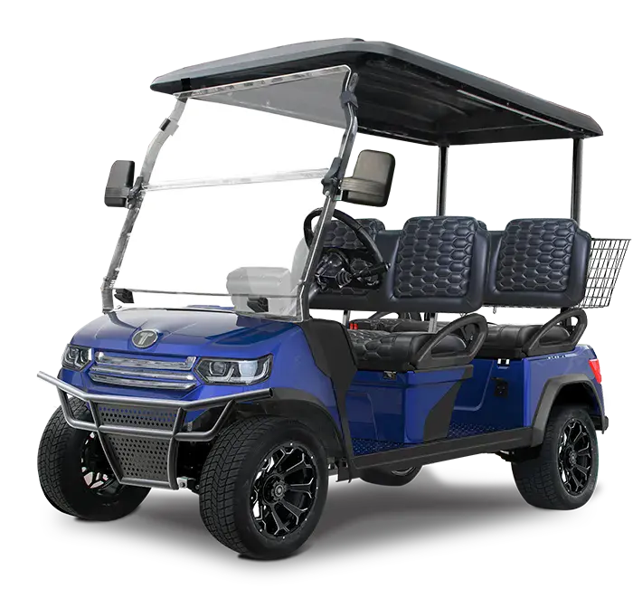 TARA Horizon 4 electric golf cart in Portimao Blue