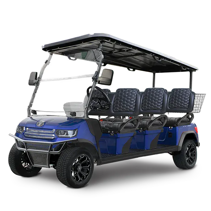 TARA Horizon 6 electric golf cart in Portimao Blue