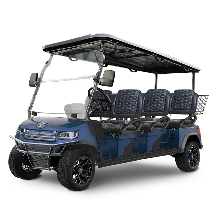 TARA Horizon 6 electric golf cart in Mediterranean Blue
