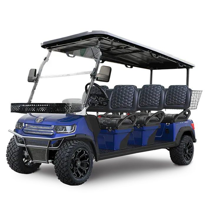 TARA Lander 6 electric golf cart in Portimao Blue