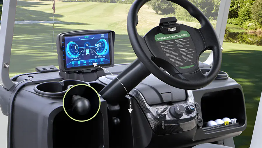 TARA Vogue 2 electric golf cart – Multi-functional Dashboard