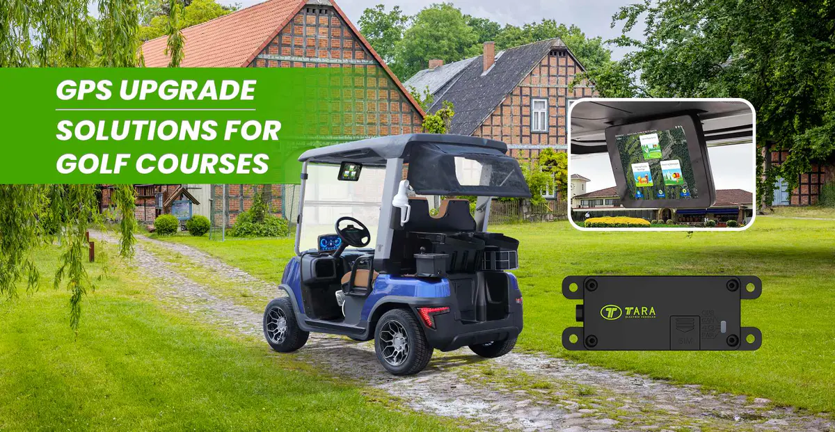 Golf cart course GPS