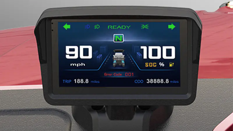 TARA Lander 6 electric golf cart – 7" Multi-functional Touchscreen