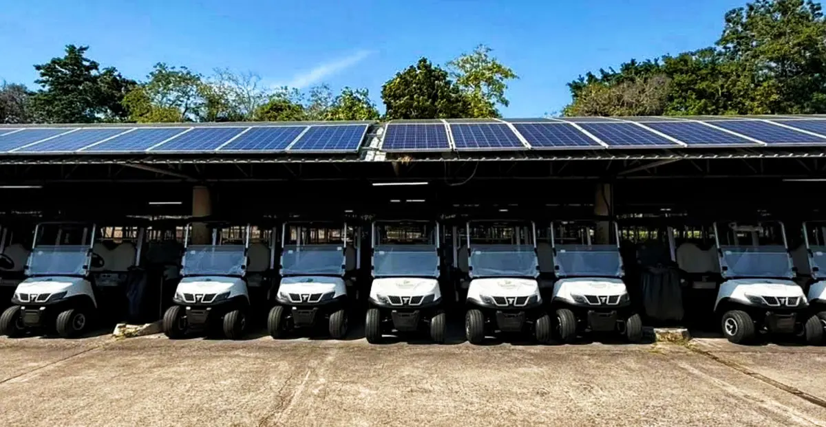 TARA golf cart solar charging
