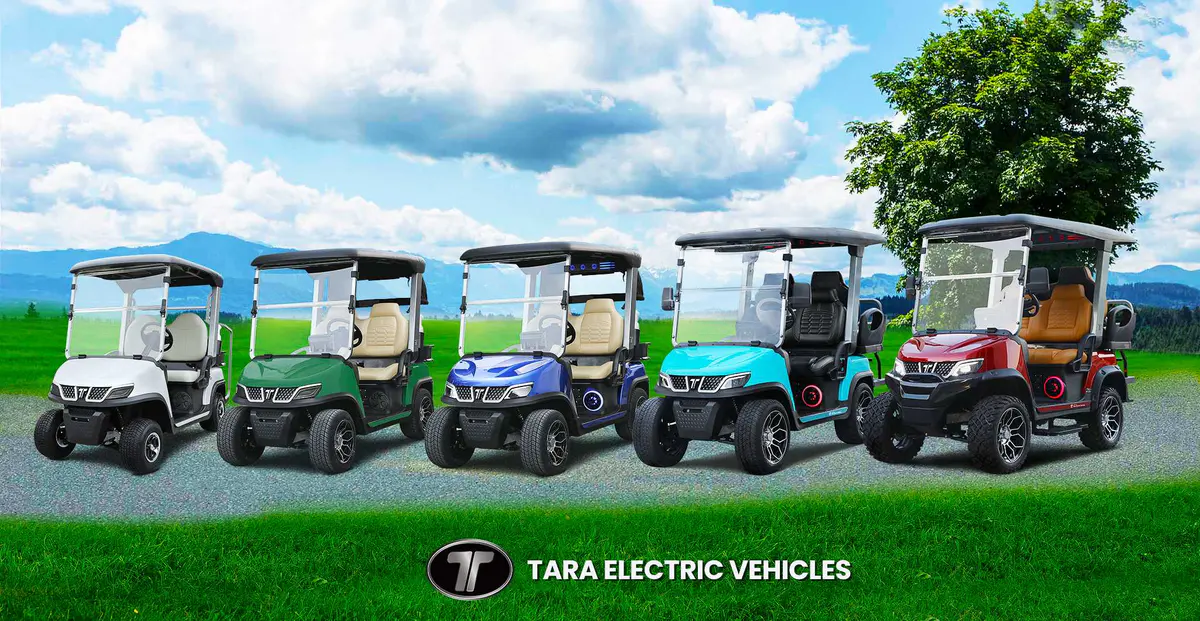 Lifted TARA Golf Cart Dealership on Course