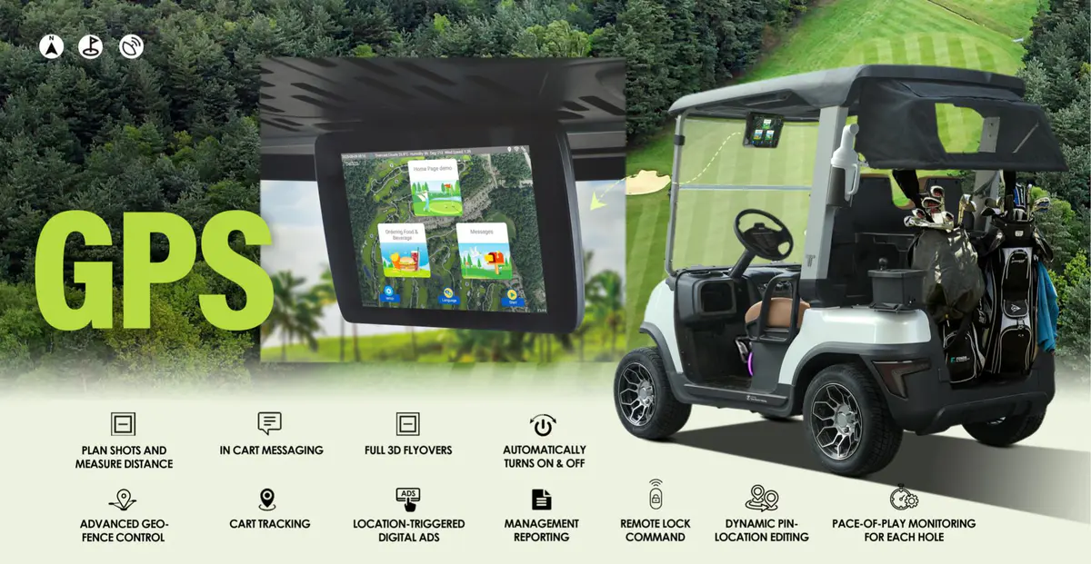 Golf Cart F&B Ordering and On-Screen Advertising