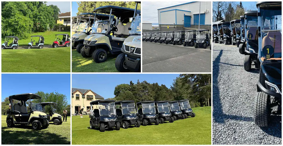 TARA NEV Battery Cart On Golf Course
