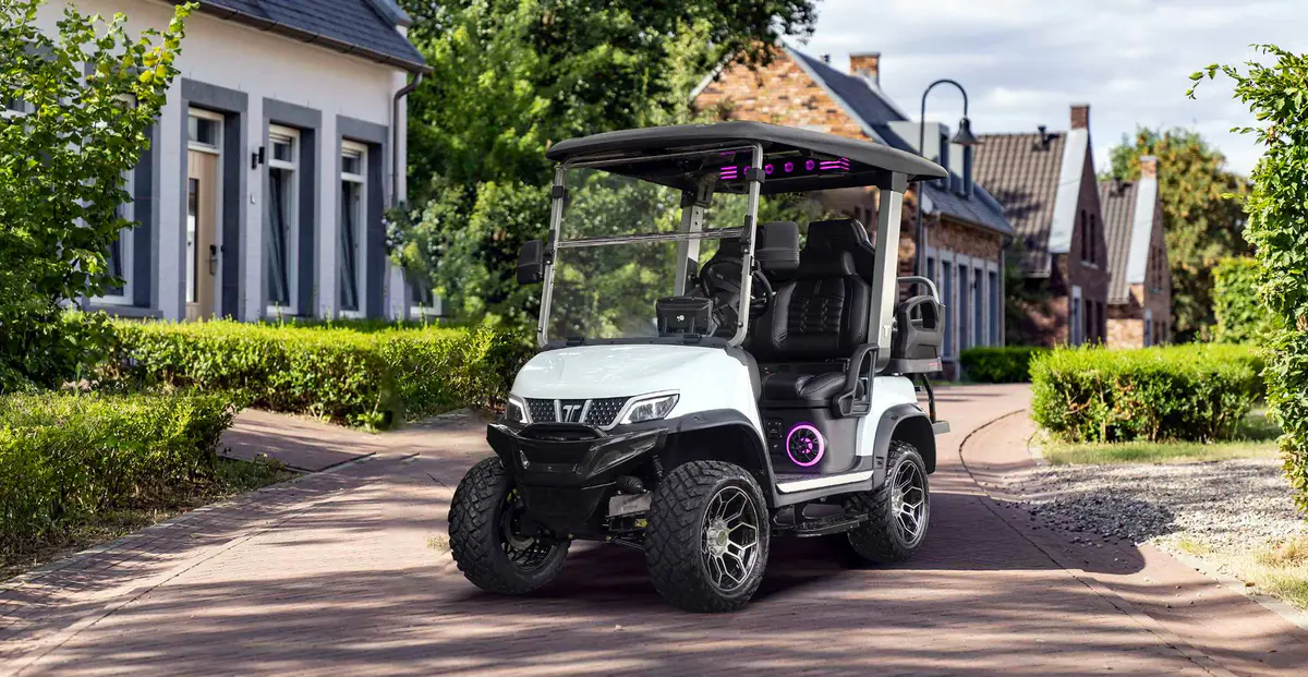 TARA lifted lithium golf cart commercial fleet