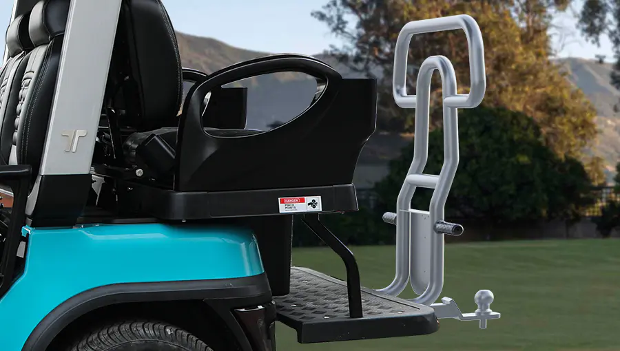 TARA Roadster 2+2 electric golf cart – Flip-flop Rear Seat & Storage Kit