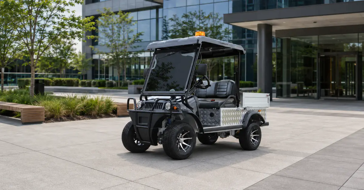 TARA utility vehicle on a business campus