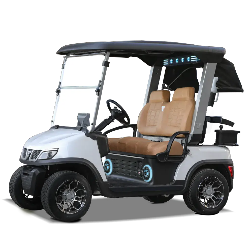 White Tara Spirit Plus Golf Cart for Golf Courses and Private Use