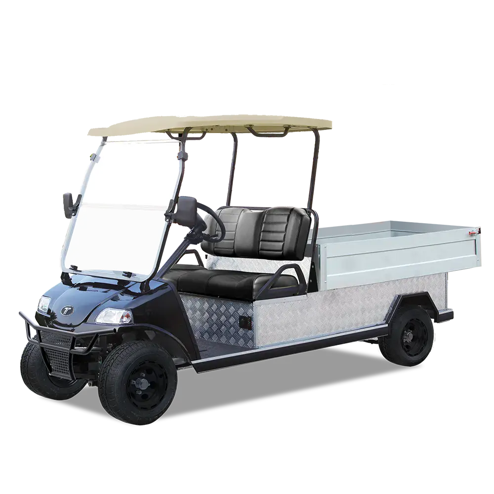 TARA Turfman 1000 electric utility vehicle in Black Sapphire