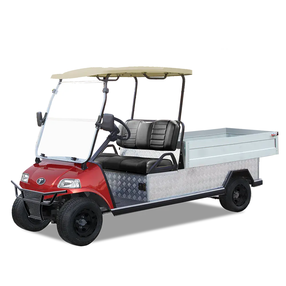 TARA Turfman 1000 electric utility vehicle in Flamenco Red