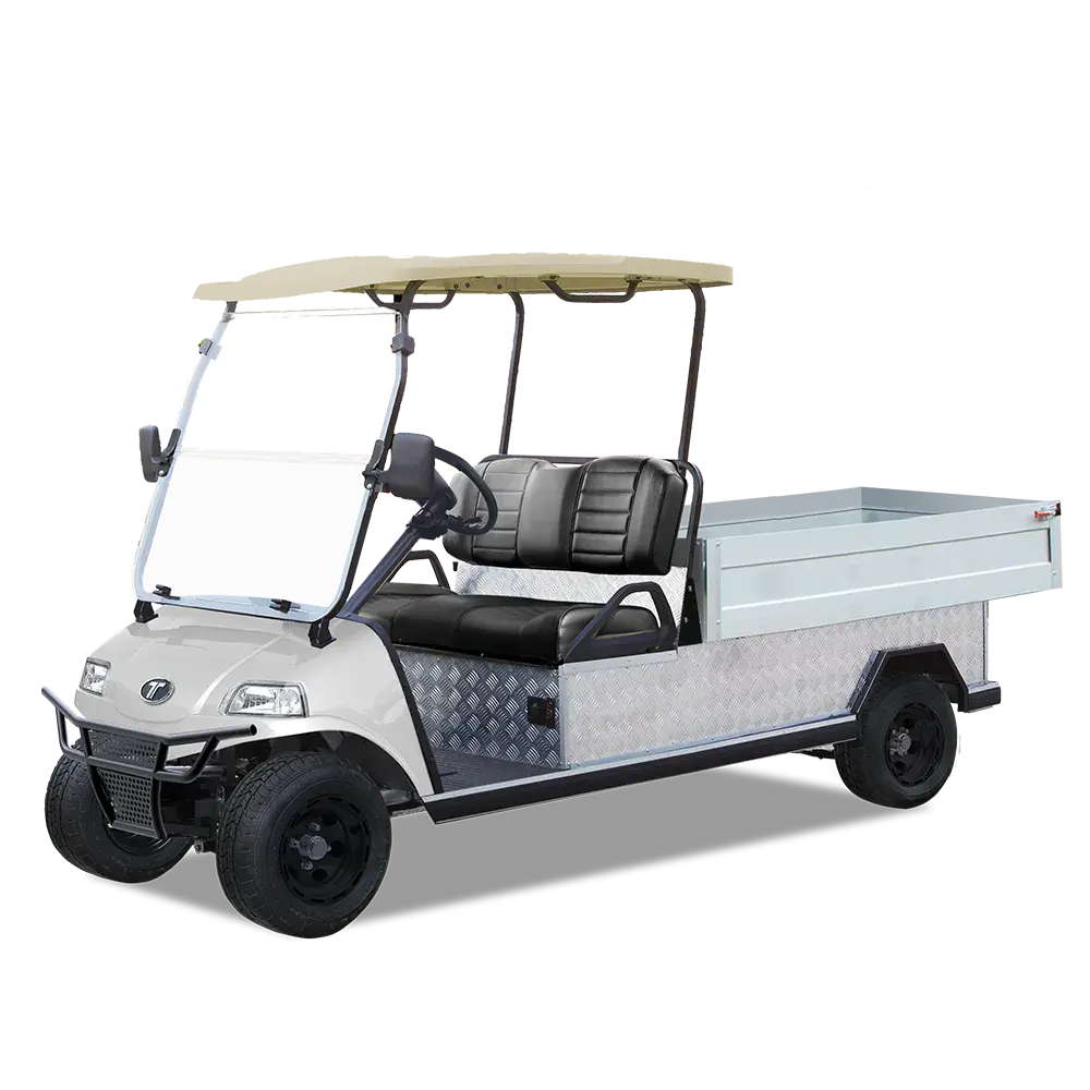 TARA Turfman 1000 electric utility vehicle in Mineral White