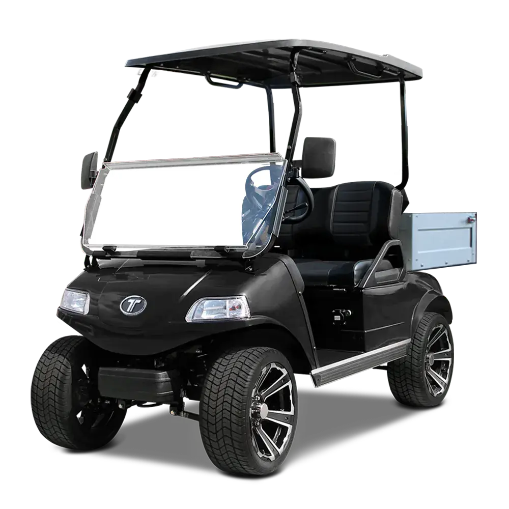 TARA Turfman 450 electric utility vehicle in Black Sapphire