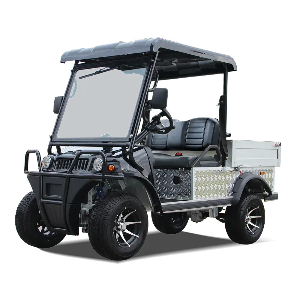 TARA Turfman 700 EEC electric utility vehicle in Black Sapphire