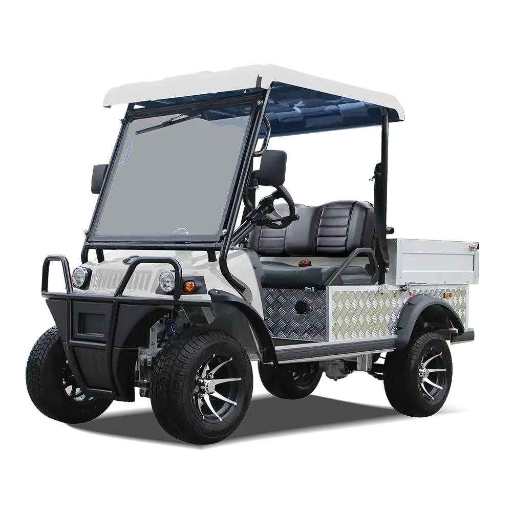 TARA Turfman 700 EEC electric utility vehicle in Mineral White