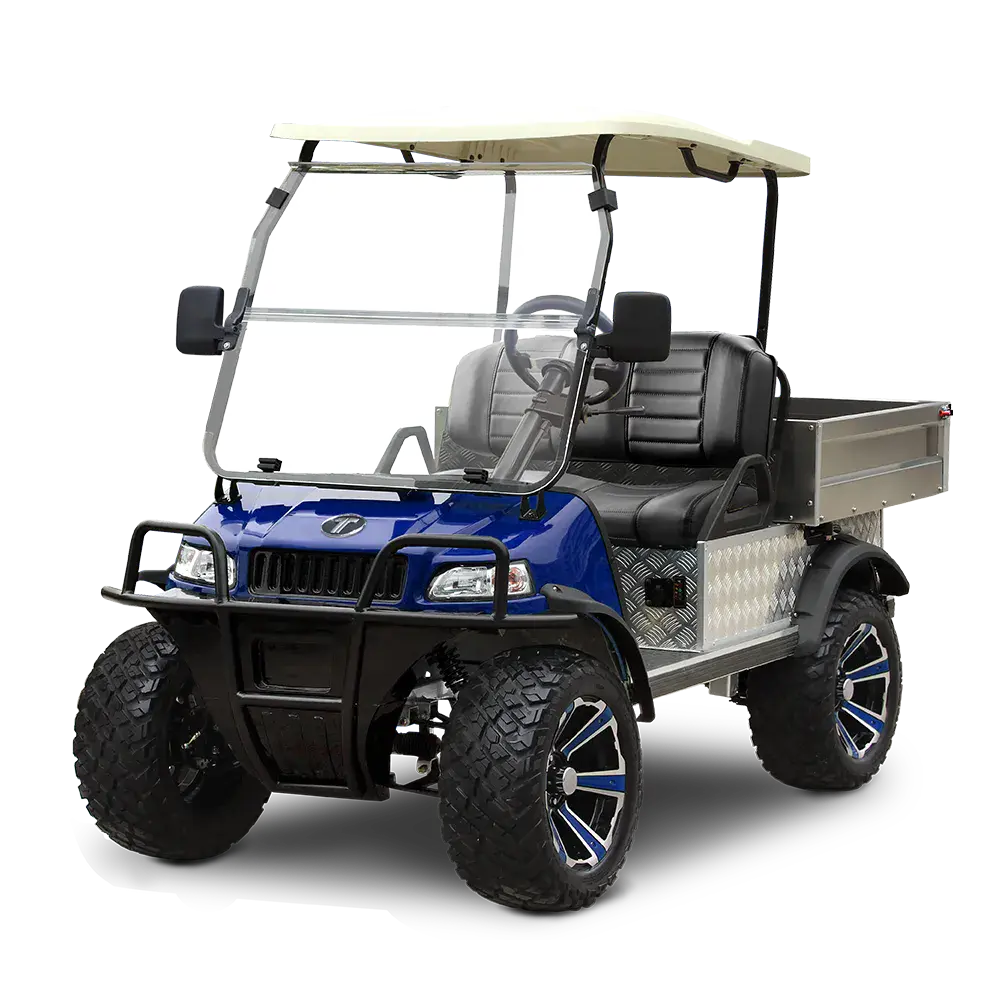 TARA Turfman 700 electric utility vehicle in Portimao Blue